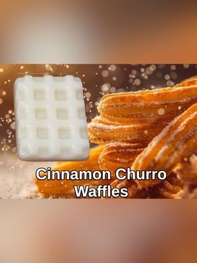 Hand Crafted Cinnamon Churro Scented Waffle Wax Melts - 6 pack